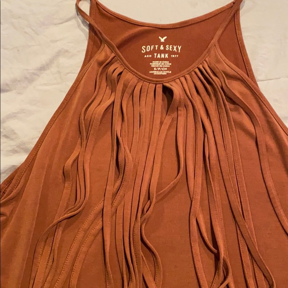 American Eagle fringe tank top!